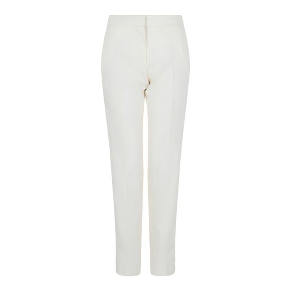 Givenchy Striped Silk Tuxedo Pants White Womens